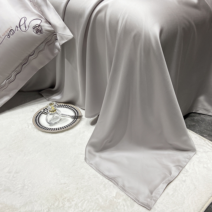 91家纺网 家纺一手货源 找家纺 家居1号家纺 2026新款60支LF级奥地利兰精天丝四件套-迪莉尔 迪莉尔-绅士灰