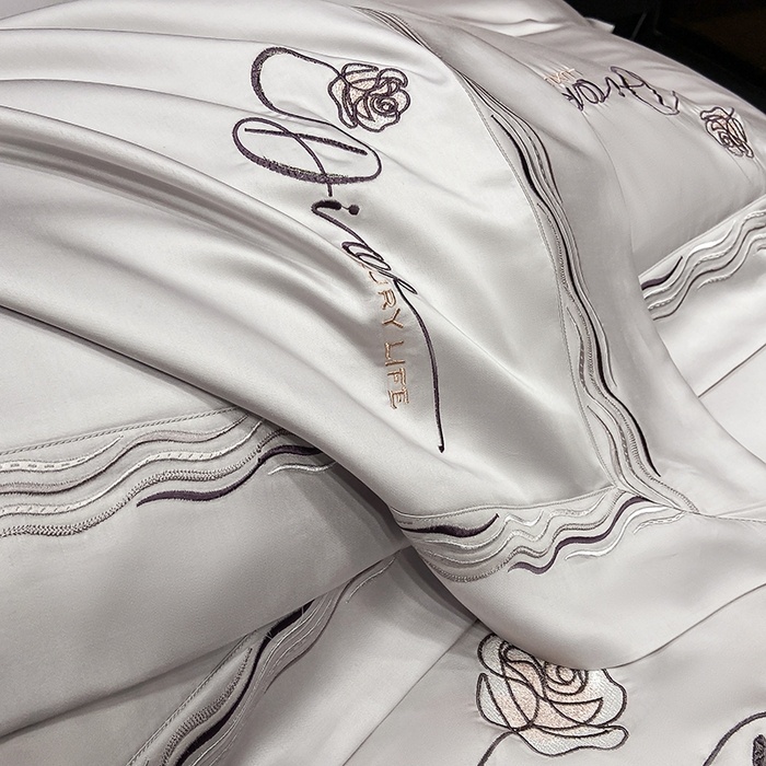 91家纺网 家纺一手货源 找家纺 家居1号家纺 2026新款60支LF级奥地利兰精天丝四件套-迪莉尔 迪莉尔-绅士灰