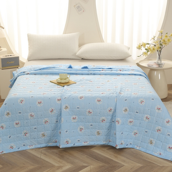 91家纺网 家纺一手货源 找家纺 （总）被多多被业 2026新款亲肤棉绗绣夏被空调被夏凉被