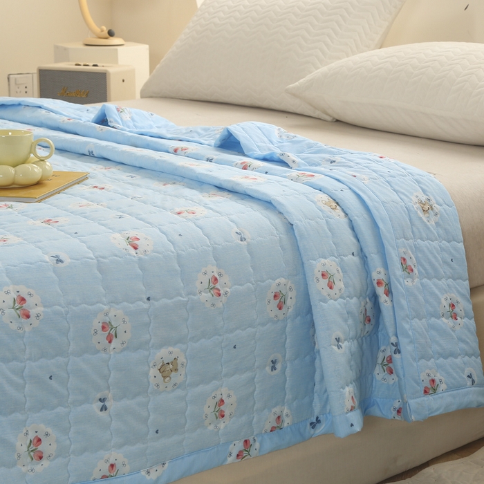 91家纺网 家纺一手货源 找家纺 （总）被多多被业 2026新款亲肤棉绗绣夏被空调被夏凉被