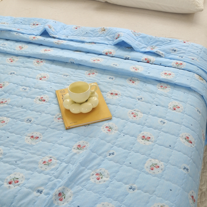 91家纺网 家纺一手货源 找家纺 （总）被多多被业 2026新款亲肤棉绗绣夏被空调被夏凉被