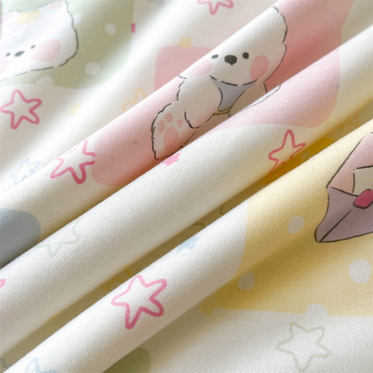 91家纺网 家纺一手货源 找家纺 仁凯家纺 2026新款A类里外全棉新疆棉花夏被四件套 被子被芯 软萌星眠