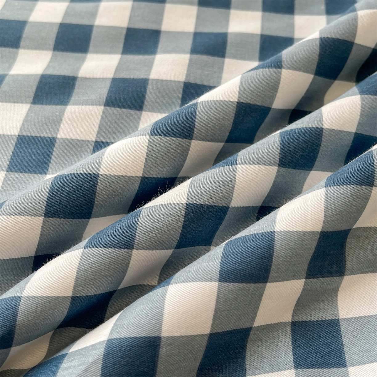 91家纺网 家纺一手货源 找家纺 仁凯家纺 2026新款A类里外全棉新疆棉花夏被四件套 被子被芯 蓝序格