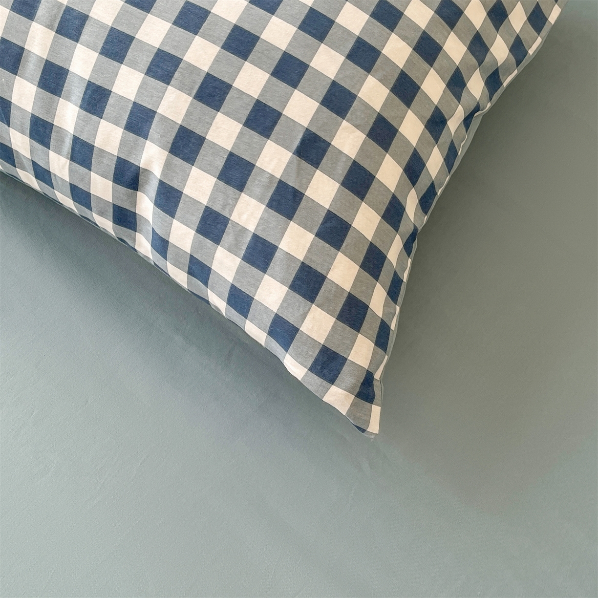 91家纺网 家纺一手货源 找家纺 仁凯家纺 2026新款A类里外全棉新疆棉花夏被四件套 被子被芯 蓝序格