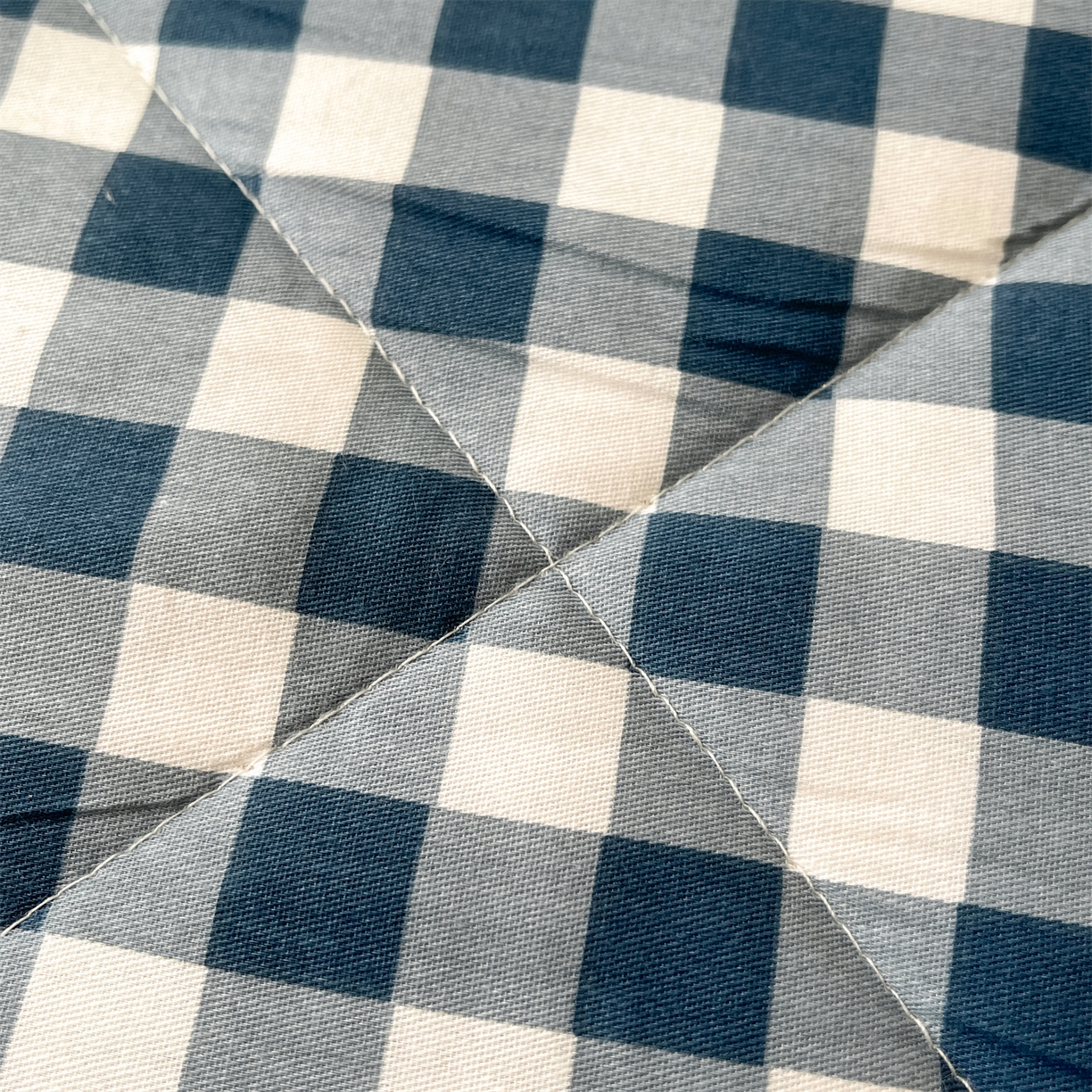 91家纺网 家纺一手货源 找家纺 仁凯家纺 2026新款A类里外全棉新疆棉花夏被四件套 被子被芯 蓝序格