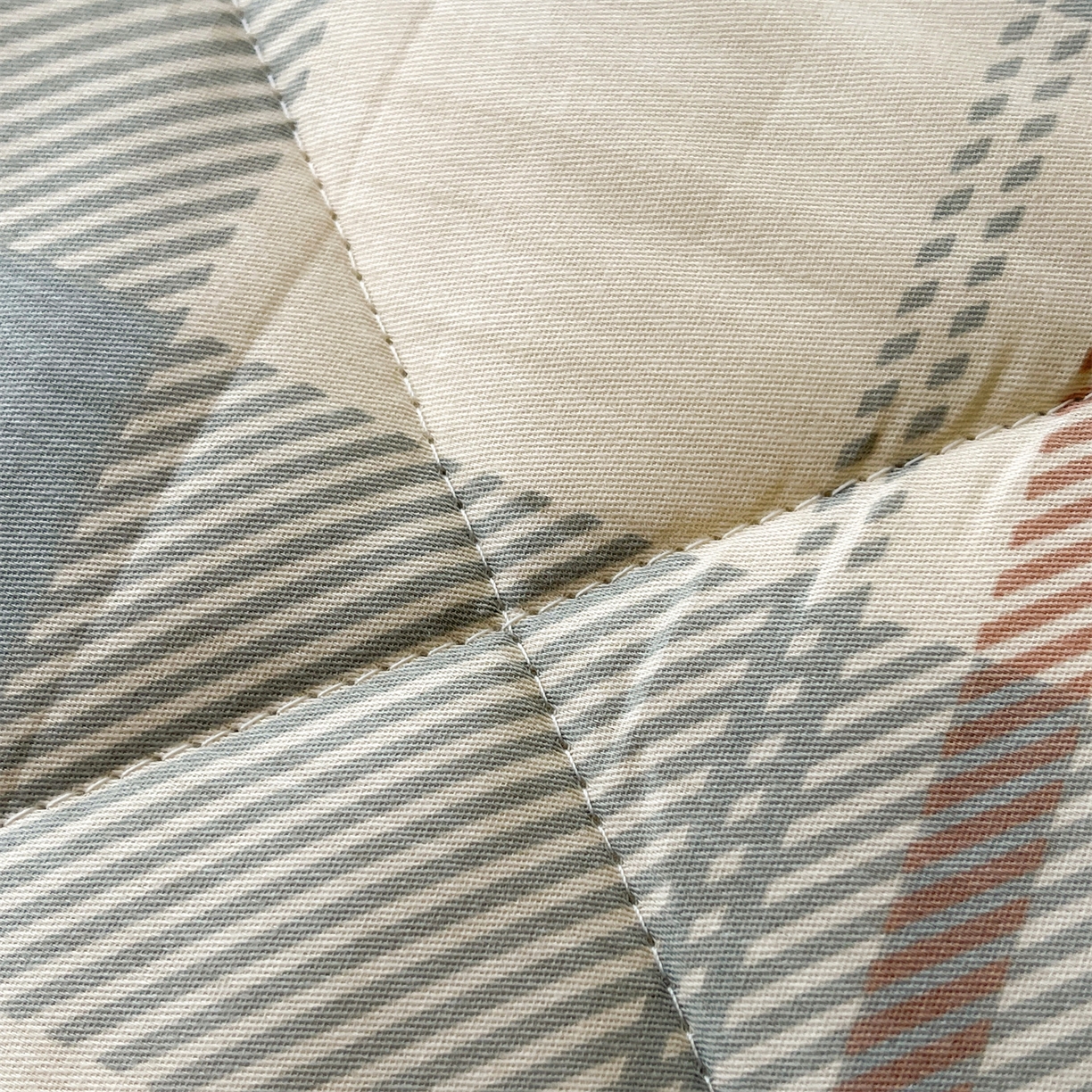 91家纺网 家纺一手货源 找家纺 仁凯家纺 2026新款A类里外全棉新疆棉花夏被四件套 被子被芯 简序-格纹