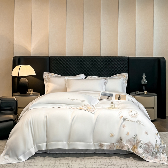 91家纺网 家纺一手货源 找家纺 （总）家居1号家纺 2026新款60支LF级奥地利兰精天丝四件套-倾城之恋