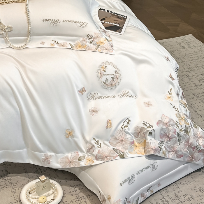 91家纺网 家纺一手货源 找家纺 （总）家居1号家纺 2026新款60支LF级奥地利兰精天丝四件套-倾城之恋