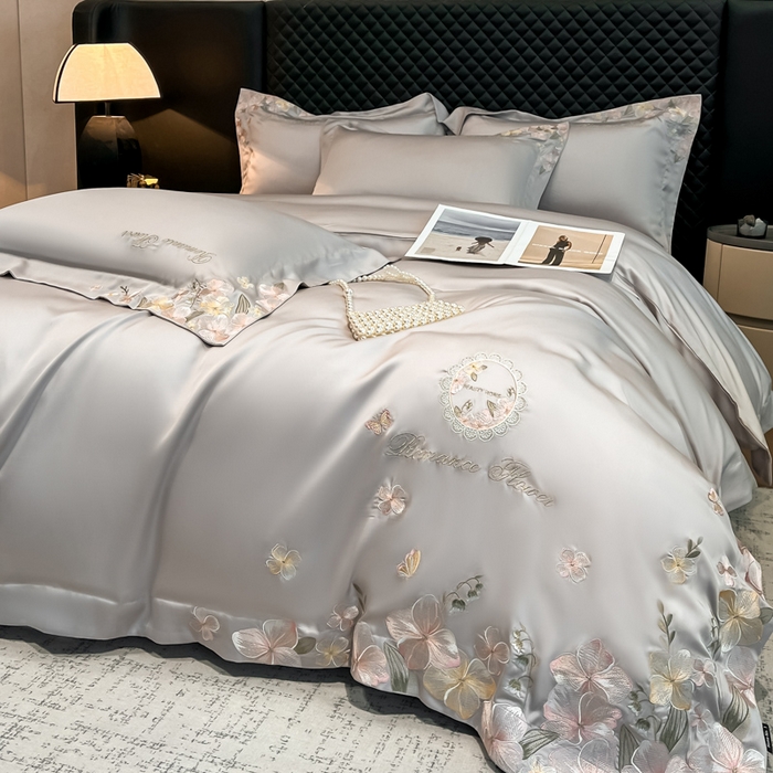 91家纺网 家纺一手货源 找家纺 家居1号家纺 2026新款60支LF级奥地利兰精天丝四件套-倾城之恋 倾城之恋-绅士灰