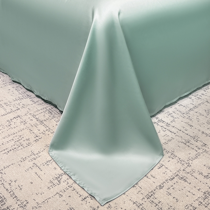 91家纺网 家纺一手货源 找家纺 家居1号家纺 2026新款60支LF级奥地利兰精天丝四件套-倾城之恋 倾城之恋-薄荷绿