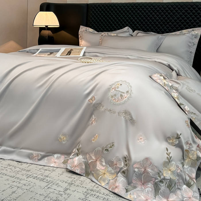 91家纺网 家纺一手货源 找家纺 家居1号家纺 2026新款60支LF级奥地利兰精天丝四件套-倾城之恋 倾城之恋-绅士灰