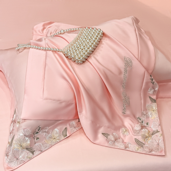 91家纺网 家纺一手货源 找家纺 家居1号家纺 2026新款60支LF级奥地利兰精天丝四件套-倾城之恋 倾城之恋-荷粉