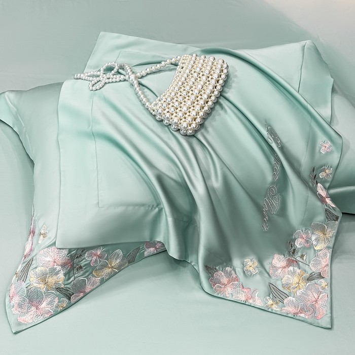 91家纺网 家纺一手货源 找家纺 家居1号家纺 2026新款60支LF级奥地利兰精天丝四件套-倾城之恋 倾城之恋-薄荷绿