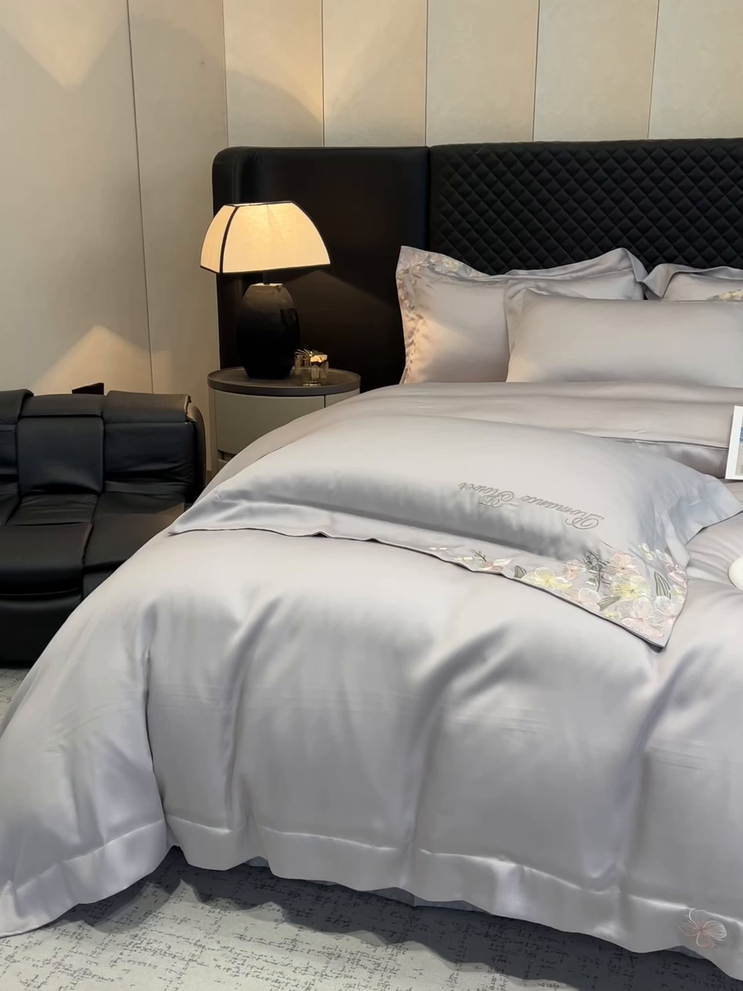 91家纺网 家纺一手货源 找家纺 家居1号家纺 2026新款60支LF级奥地利兰精天丝四件套-倾城之恋 倾城之恋-绅士灰