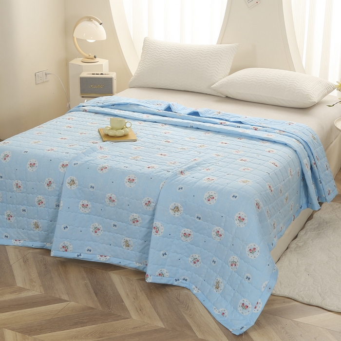 91家纺网 家纺一手货源 找家纺 （总）被多多被业 2026新款亲肤棉绗绣夏被空调被夏凉被