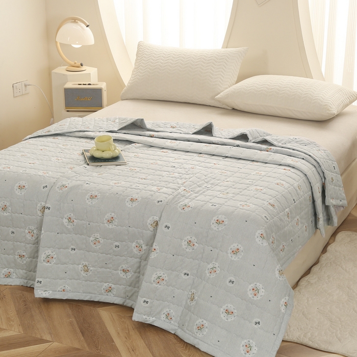 91家纺网 家纺一手货源 找家纺 （总）被多多被业 2026新款亲肤棉绗绣夏被空调被夏凉被