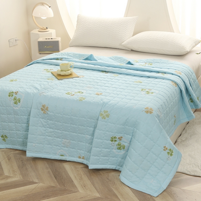 91家纺网 家纺一手货源 找家纺 （总）被多多被业 2026新款亲肤棉绗绣夏被空调被夏凉被