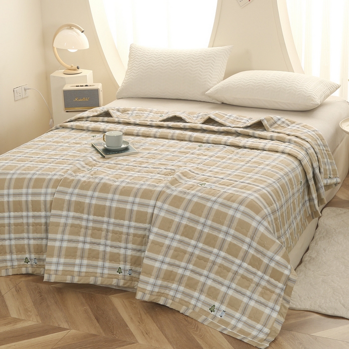 91家纺网 家纺一手货源 找家纺 （总）被多多被业 2026新款亲肤棉绗绣夏被空调被夏凉被