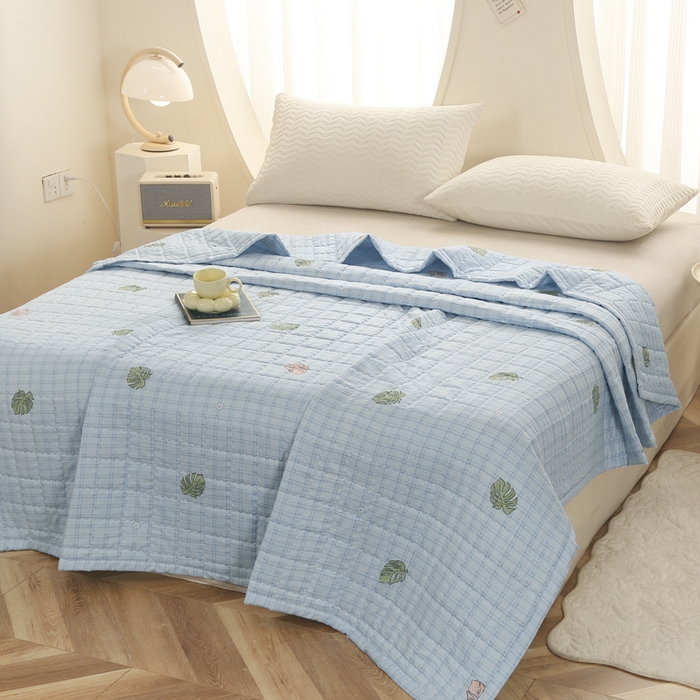 91家纺网 家纺一手货源 找家纺 （总）被多多被业 2026新款亲肤棉绗绣夏被空调被夏凉被