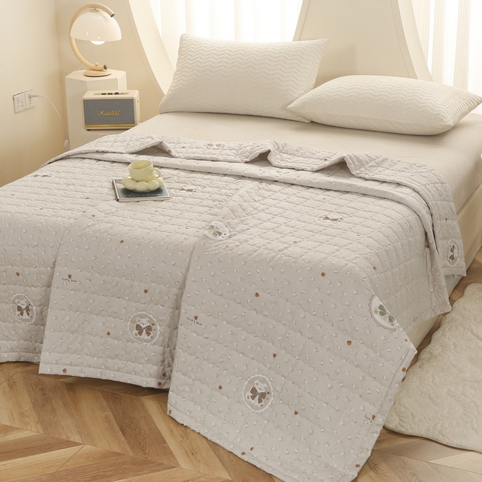 91家纺网 家纺一手货源 找家纺 （总）被多多被业 2026新款亲肤棉绗绣夏被空调被夏凉被