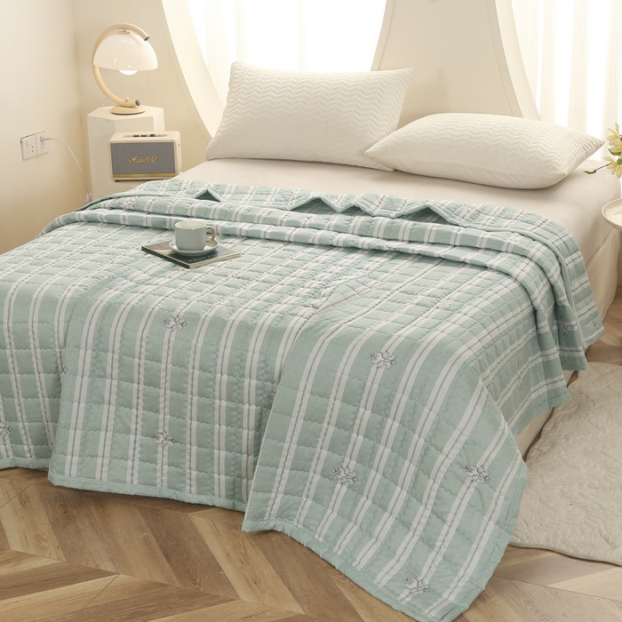 被多多被业 2026新款亲肤棉绗绣夏被空调被夏凉被 安格拉