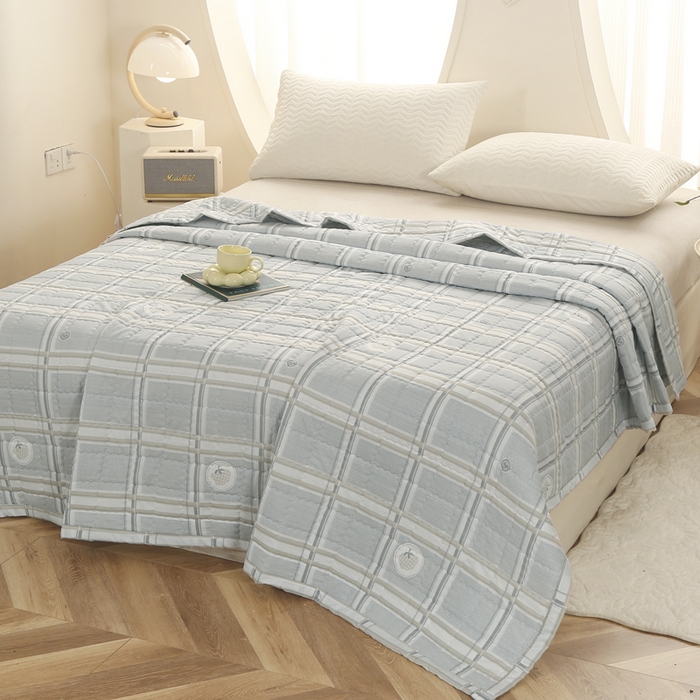 被多多被业 2026新款亲肤棉绗绣夏被空调被夏凉被 巴克曼