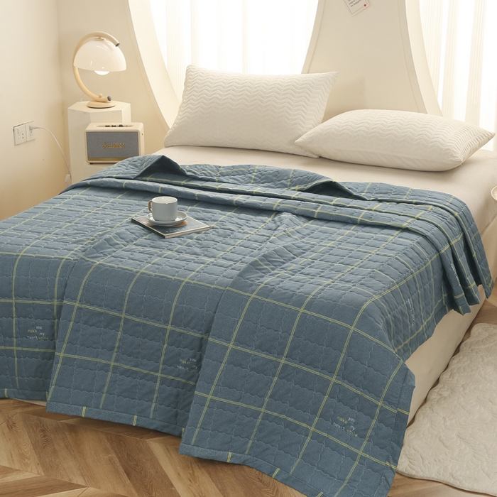 被多多被业 2026新款亲肤棉绗绣夏被空调被夏凉被 格致生活