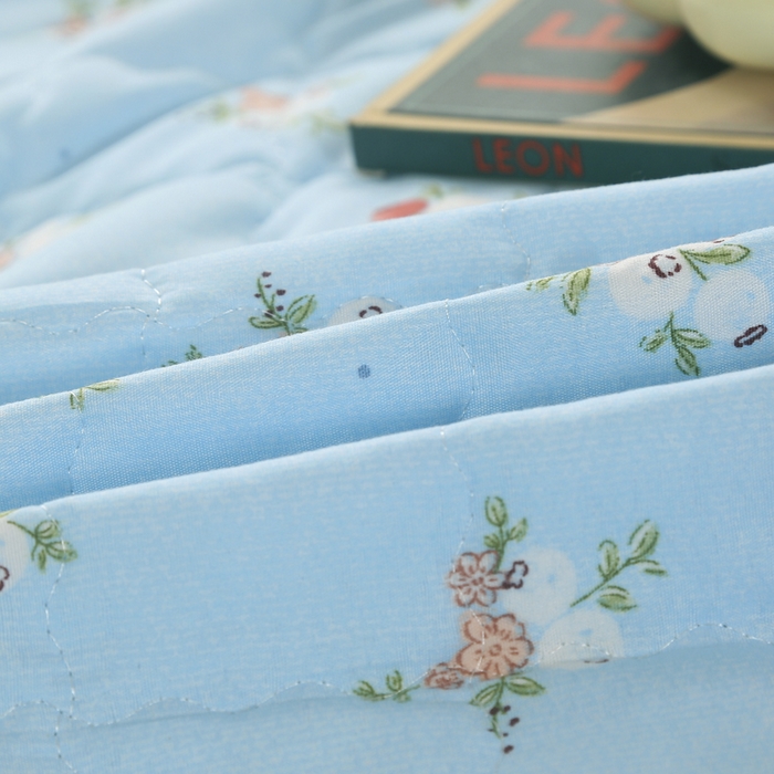 91家纺网 家纺一手货源 找家纺 被多多被业 2026新款亲肤棉绗绣夏被空调被夏凉被 花涧艺