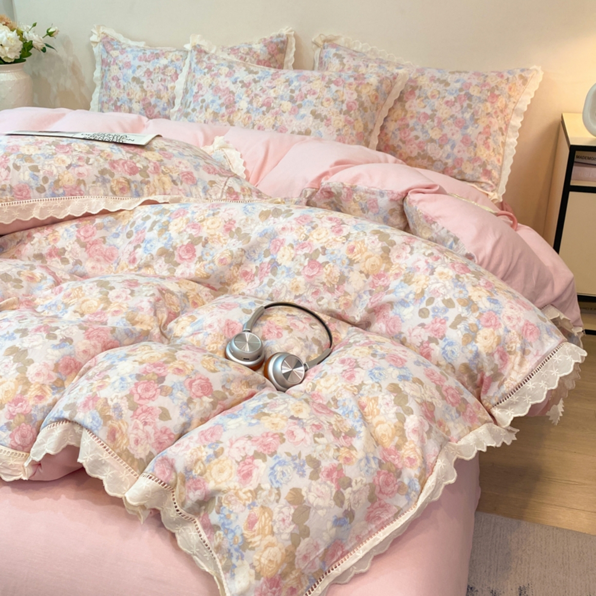 91家纺网 家纺一手货源 找家纺 （总）红淳家纺 2026新款全棉A类双层纱四件套