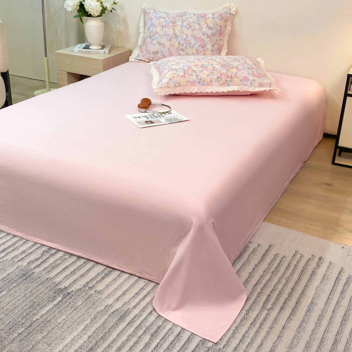 91家纺网 家纺一手货源 找家纺 （总）红淳家纺 2026新款全棉A类双层纱四件套