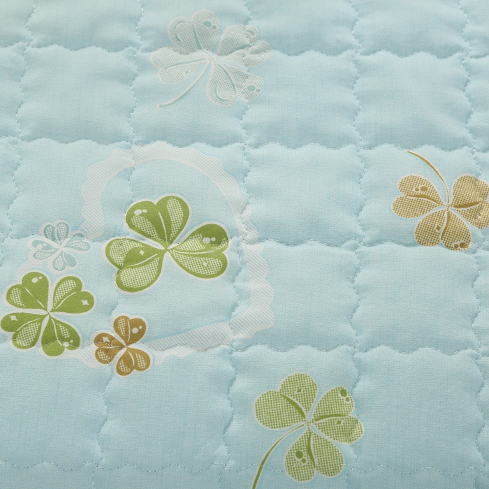 91家纺网 家纺一手货源 找家纺 被多多被业 2026新款亲肤棉绗绣夏被空调被夏凉被 花语绿