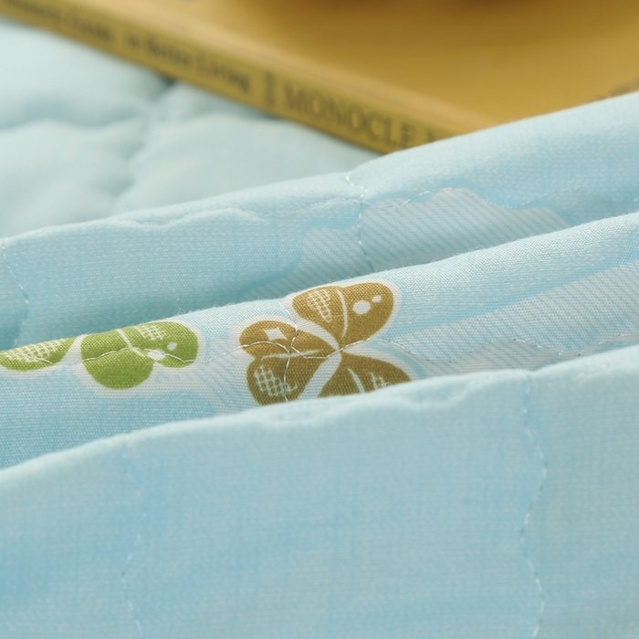 91家纺网 家纺一手货源 找家纺 被多多被业 2026新款亲肤棉绗绣夏被空调被夏凉被 花语绿