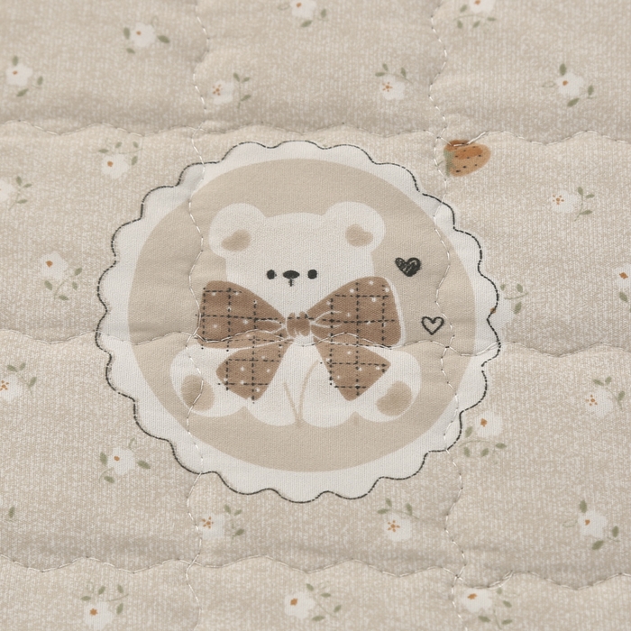 91家纺网 家纺一手货源 找家纺 被多多被业 2026新款亲肤棉绗绣夏被空调被夏凉被 小熊日记