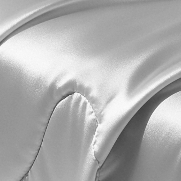 91家纺网 家纺一手货源 找家纺 憨豆家纺 2026新款水洗冰丝夏被四件套星球水洗真丝夏凉被（含抗菌棉）跨境外贸床笠款空调被 冰海灰