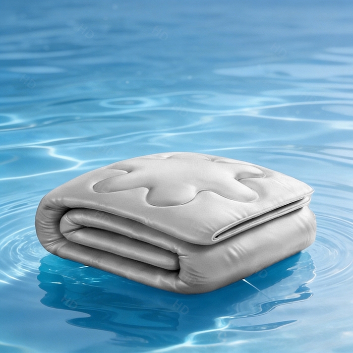 91家纺网 家纺一手货源 找家纺 憨豆家纺 2026新款水洗冰丝夏被四件套星球水洗真丝夏凉被（含抗菌棉）跨境外贸床笠款空调被 冰海灰