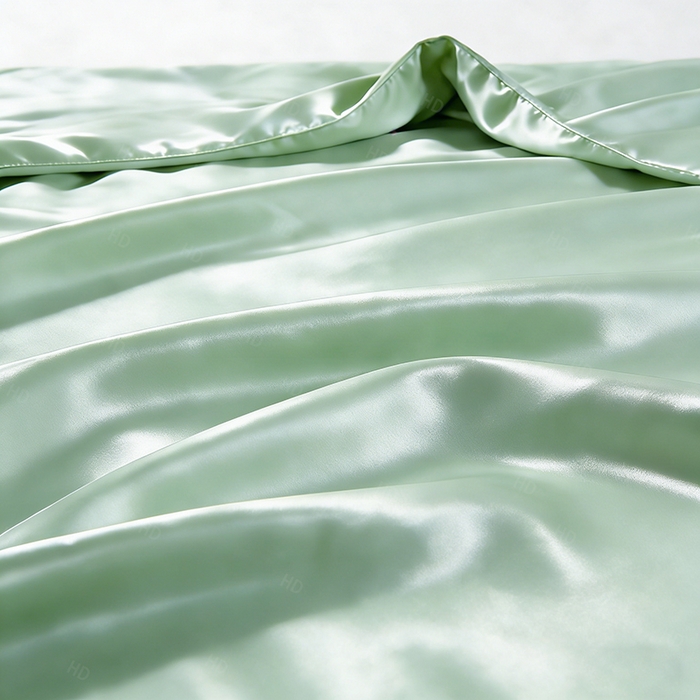 91家纺网 家纺一手货源 找家纺 憨豆家纺 2026新款水洗冰丝夏被四件套星球水洗真丝夏凉被（含抗菌棉）跨境外贸床笠款空调被 冰甜绿