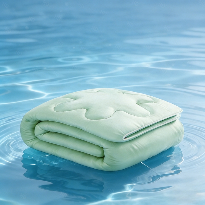 91家纺网 家纺一手货源 找家纺 憨豆家纺 2026新款水洗冰丝夏被四件套星球水洗真丝夏凉被（含抗菌棉）跨境外贸床笠款空调被 冰甜绿