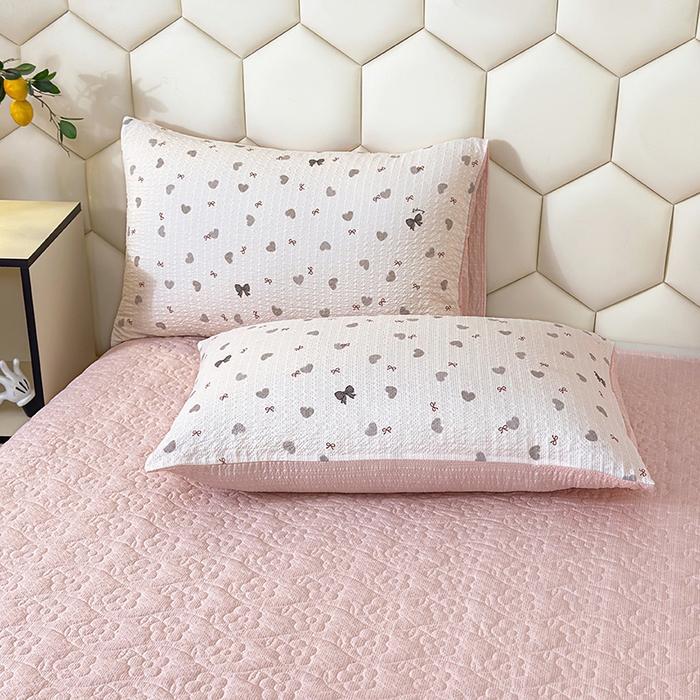 91家纺网 家纺一手货源 找家纺 （总）栩裕纺织 2026新款云感双层纱床盖四件套