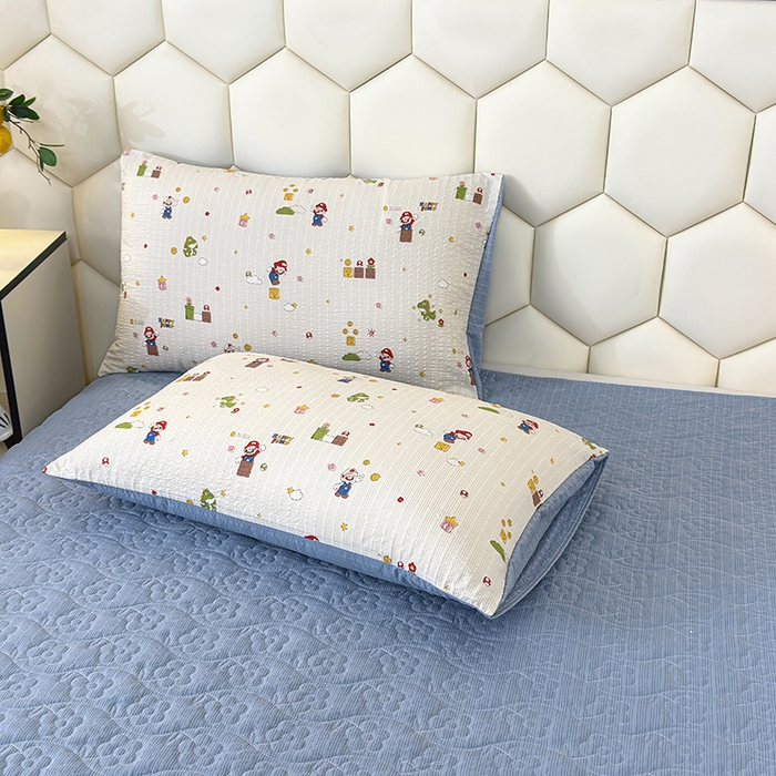 91家纺网 家纺一手货源 找家纺 栩裕纺织 2026新款云感双层纱床盖四件套 百变马力