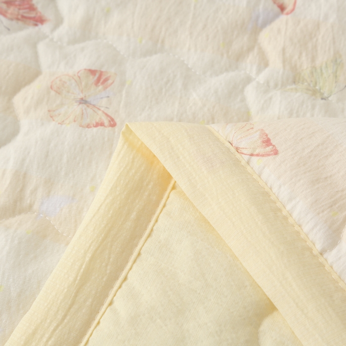 91家纺网 家纺一手货源 找家纺 被多多被业 2026新款皱皱纱夏被夏凉被空调被 彩蝶