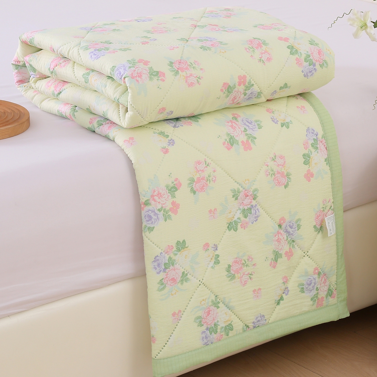 被多多被业 2026新款皱皱纱夏被夏凉被空调被 朵朵情怀