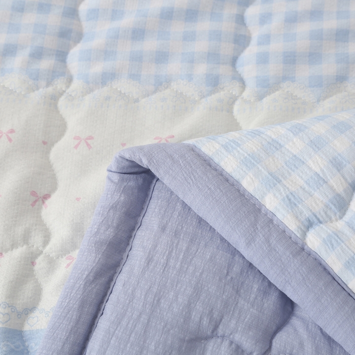 91家纺网 家纺一手货源 找家纺 被多多被业 2026新款皱皱纱夏被夏凉被空调被 芬芳花香