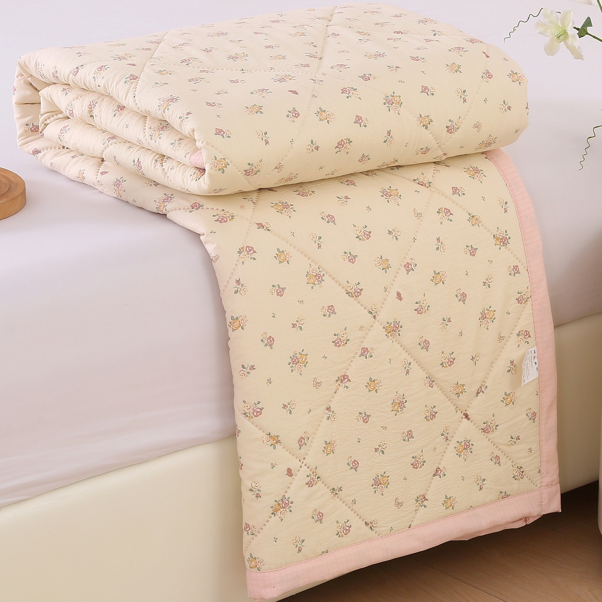 被多多被业 2026新款皱皱纱夏被夏凉被空调被 花的旅行