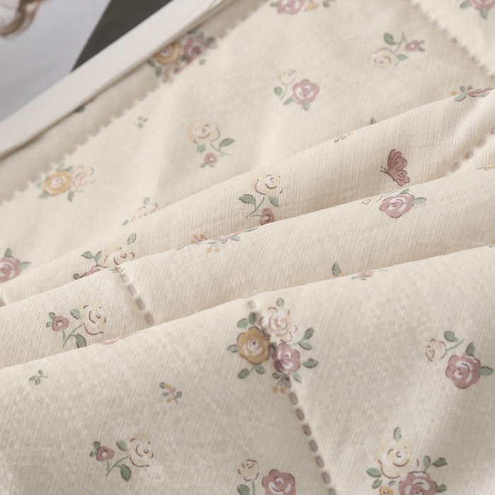 91家纺网 家纺一手货源 找家纺 被多多被业 2026新款皱皱纱夏被夏凉被空调被 花的旅行