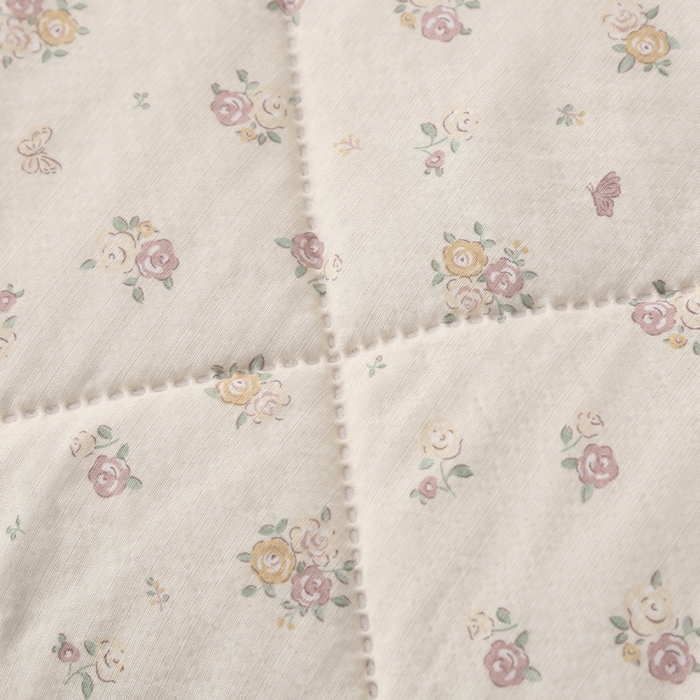 91家纺网 家纺一手货源 找家纺 被多多被业 2026新款皱皱纱夏被夏凉被空调被 花的旅行