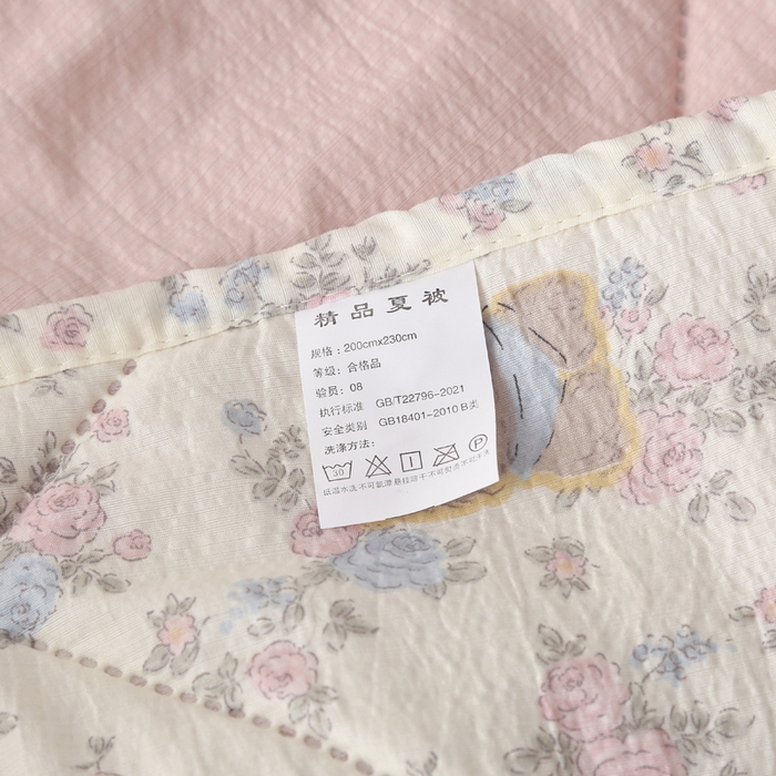 91家纺网 家纺一手货源 找家纺 被多多被业 2026新款皱皱纱夏被夏凉被空调被 花香动人