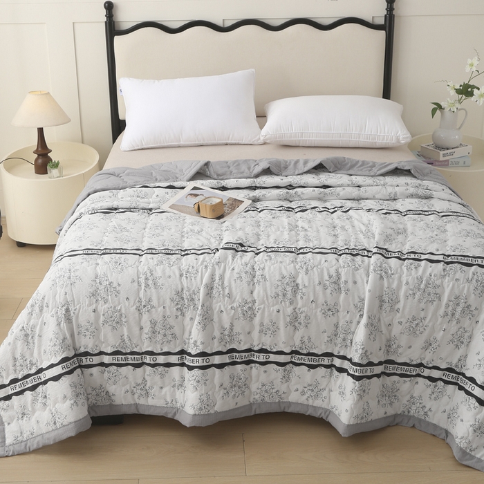 91家纺网 家纺一手货源 找家纺 被多多被业 2026新款皱皱纱夏被夏凉被空调被 江山入画