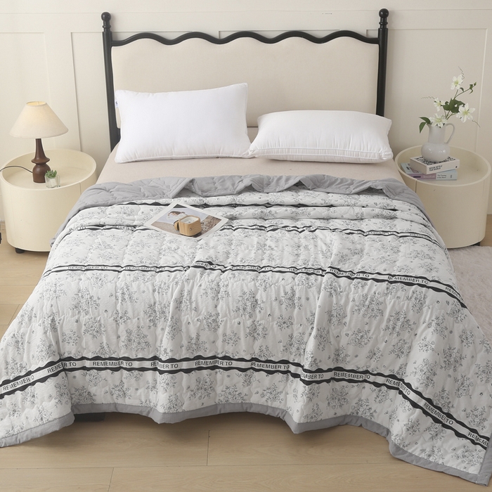 91家纺网 家纺一手货源 找家纺 被多多被业 2026新款皱皱纱夏被夏凉被空调被 江山入画