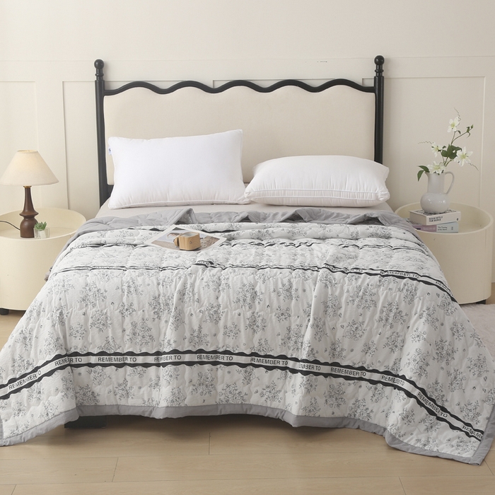 91家纺网 家纺一手货源 找家纺 被多多被业 2026新款皱皱纱夏被夏凉被空调被 江山入画