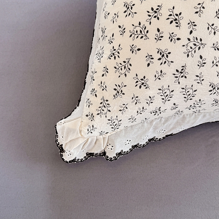 91家纺网 家纺一手货源 找家纺 沐珩家纺 2026新款古法水洗仿棉云感棉印花单枕套 古法-蝶影